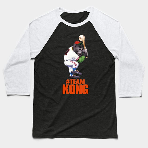 Godzilla vs Kong - Official Team Kong Baseball Baseball T-Shirt by Pannolinno